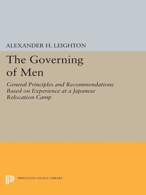 cover image of Governing of Men